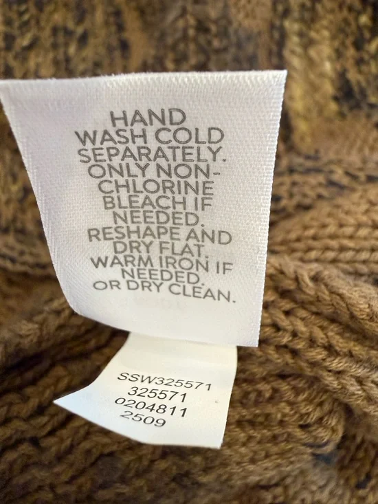 PureJill by J. Jill Open Front Rib Textured Intarsia Cardigan Sweater NWT Size L - Picture 7 of 8